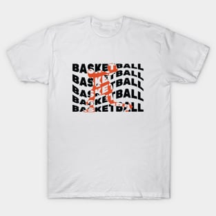 Basketball, Funny, Word Repeat, Basketball Player T-Shirt